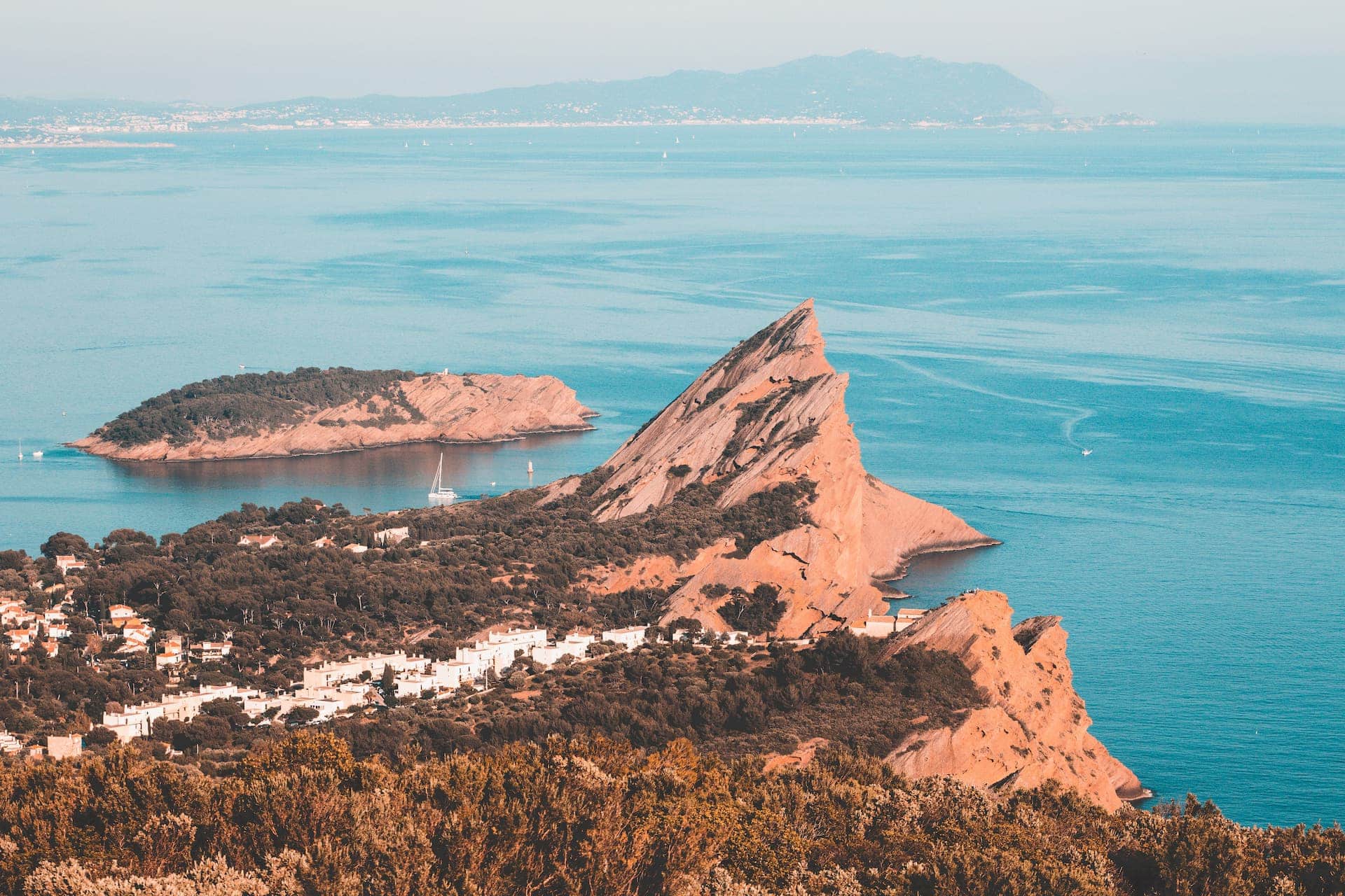 Paysage côtier, France