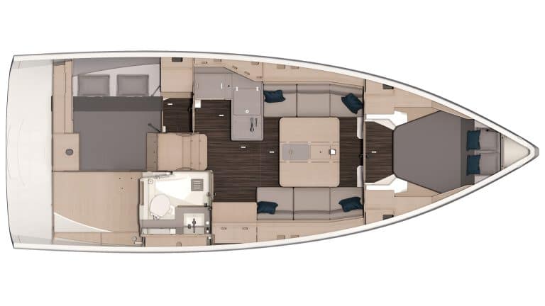 plan dufour 37 voilier bateau