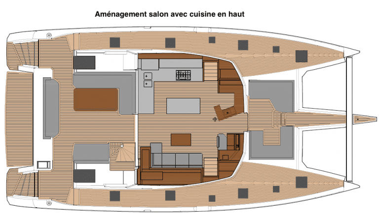 Samana 59 Salon avec cuisine en haut