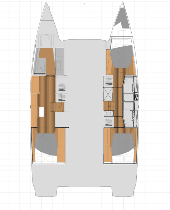 Plan version propriétaire catamaran à voile fountaine pajot