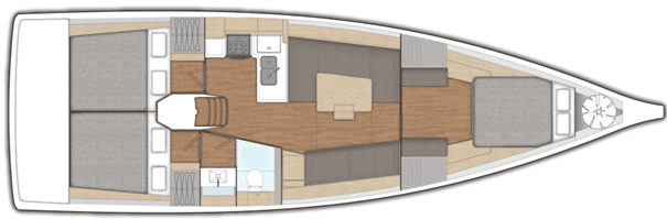 Plan voilier X4.3 X-Yachts