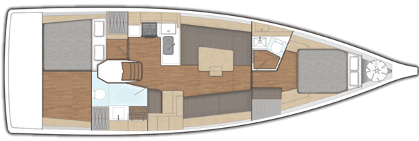 Plan voilier X4.3 X-Yachts