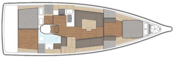 Plan voilier X4.3 X-Yachts