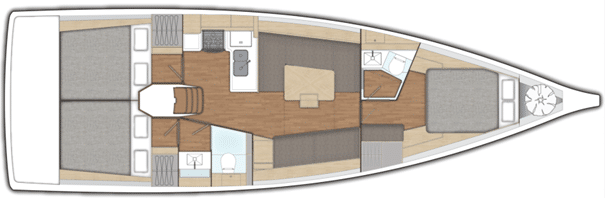 Plan voilier X4.3 X-Yachts