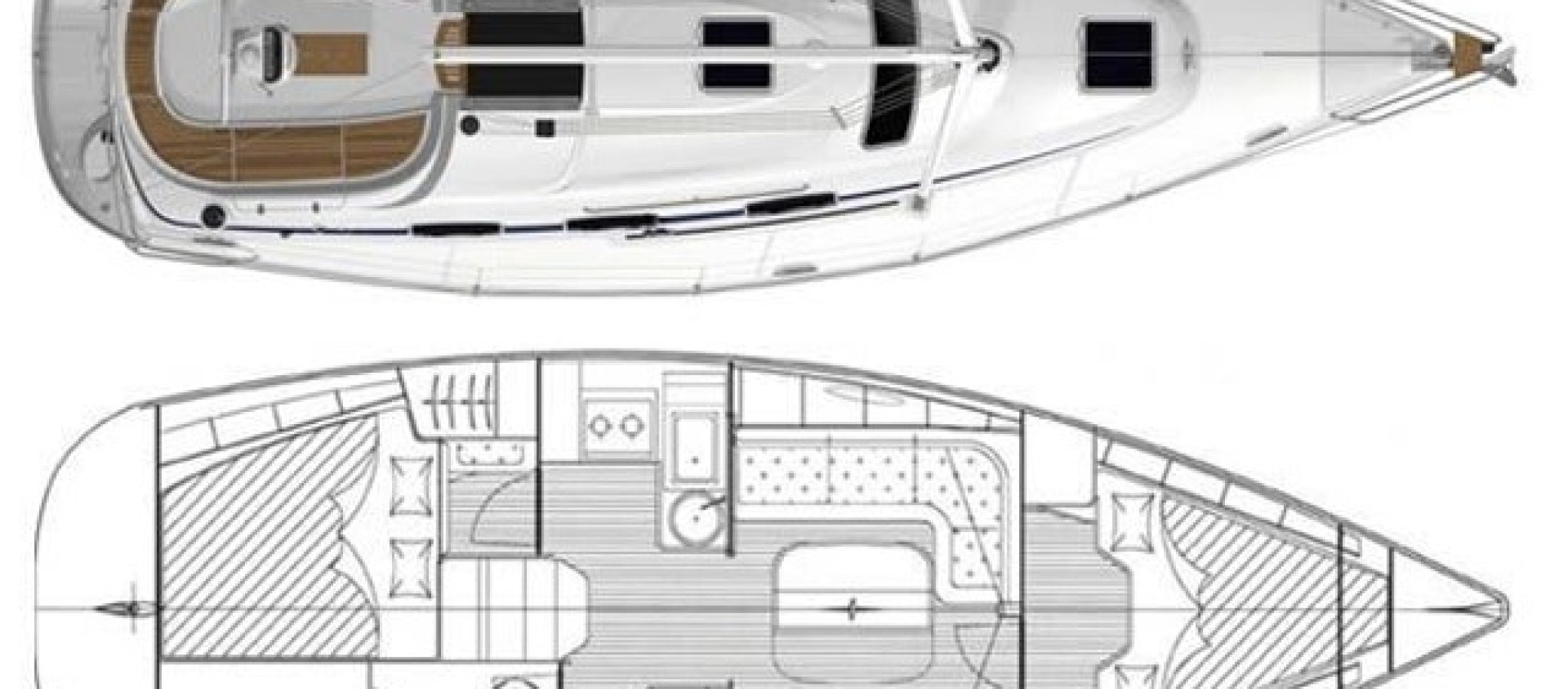 Bavaria 33 cruiser plan 2 cabines