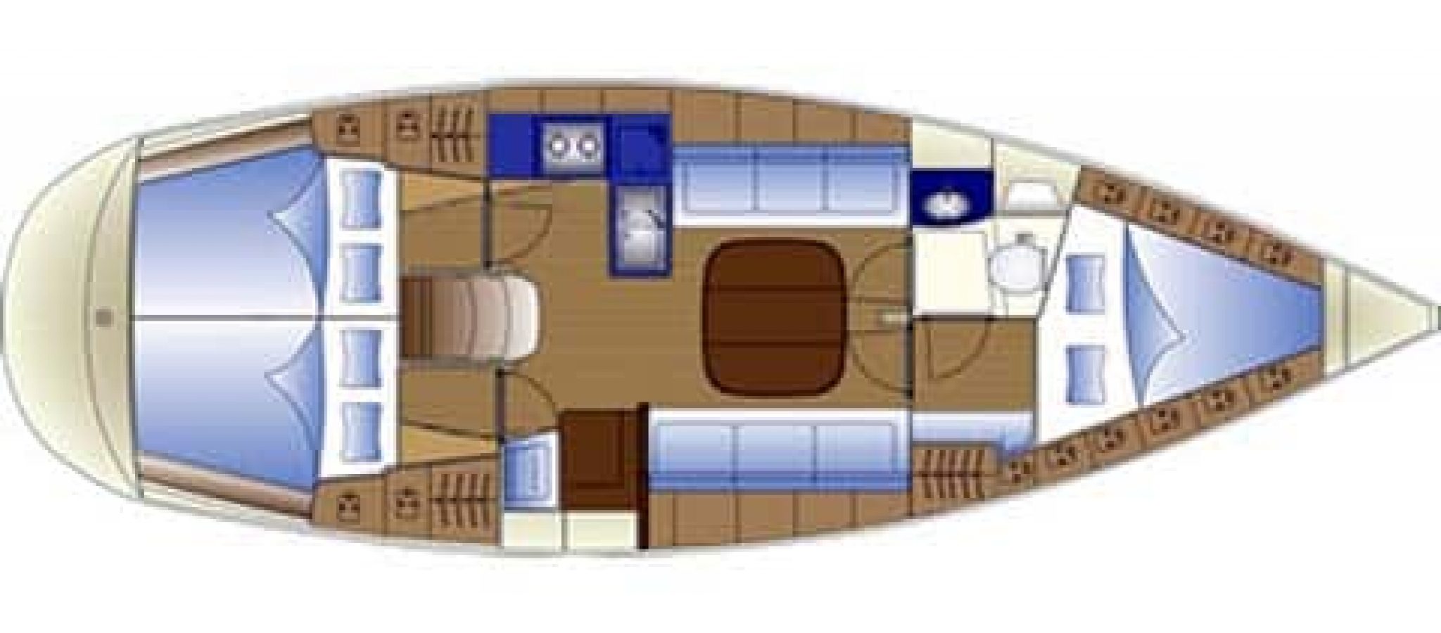 Bavaria 36 plan 3 cabines