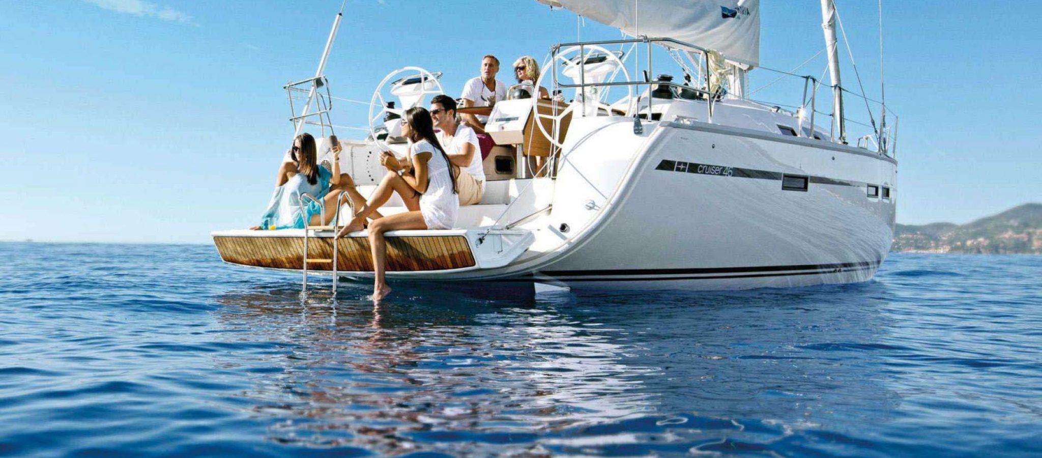 Bavaria 46 cruiser mouillage