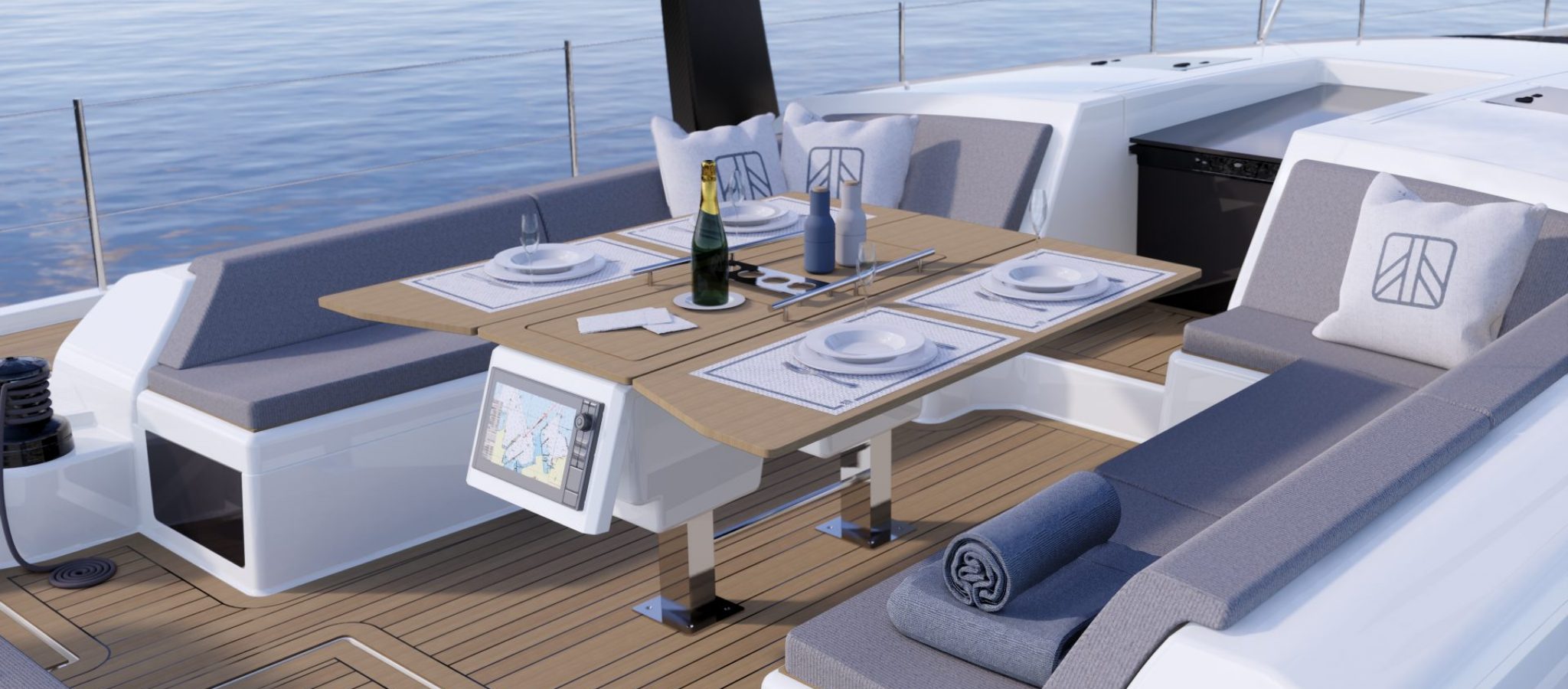Dufour 61 cockpit