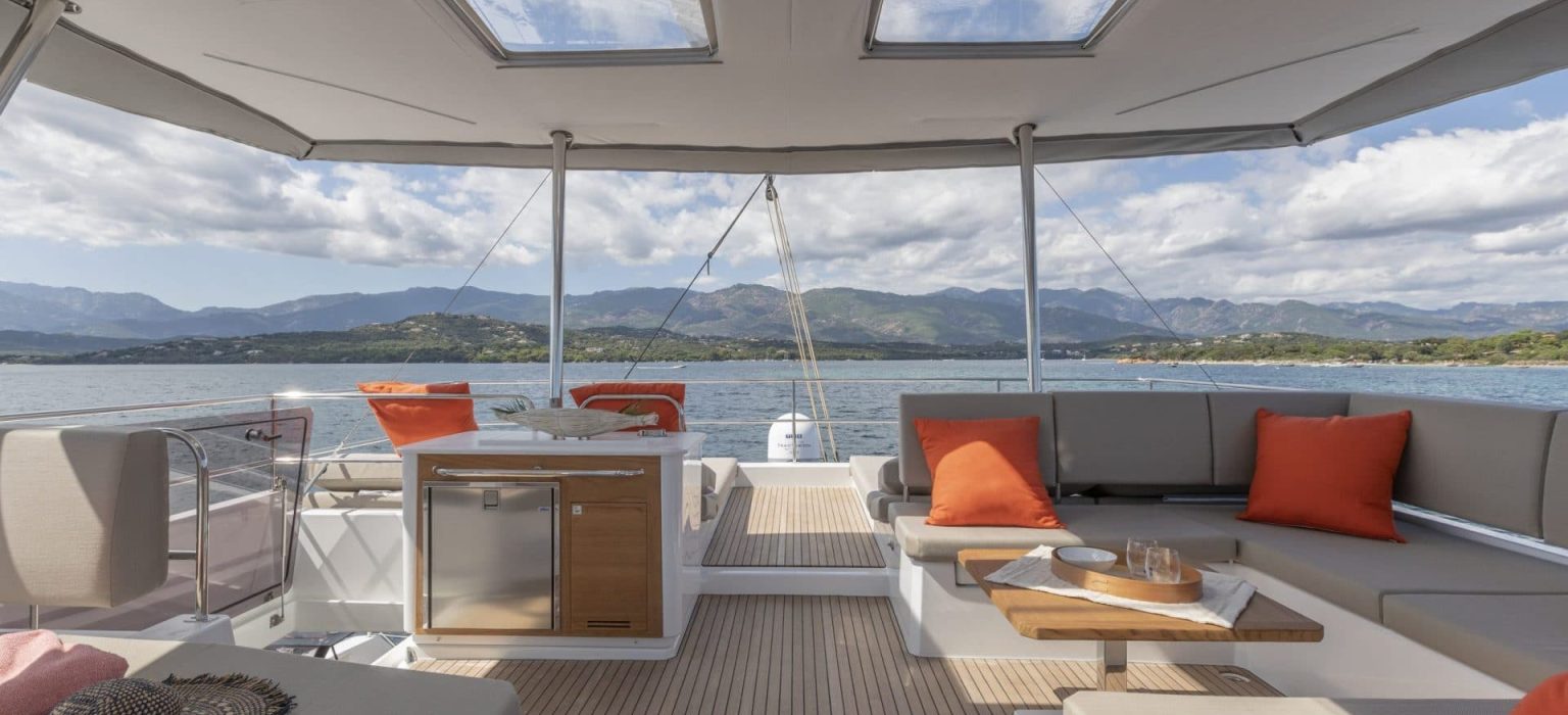30/08/2018, Porto Vecchio (FRA, South Corsica) Chantier Fountaine-Pajot, Alegria 67