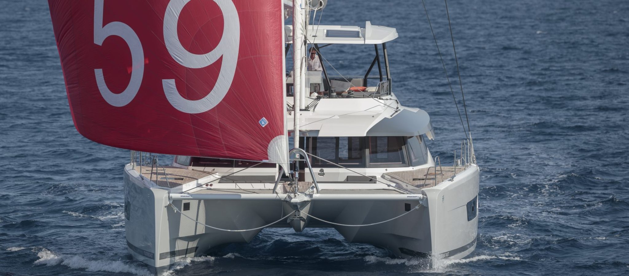 Catamaran de luxe Samana 59 Fountaine Pajot en navigation